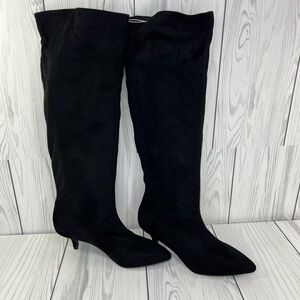 Elegant Black Knee-High Women's Boots